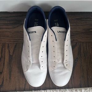 Lacoste Men's White Leather Sneakers